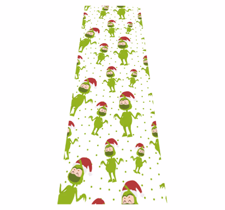 Tappeto vinile natale buon natale con maschera - TenStickers