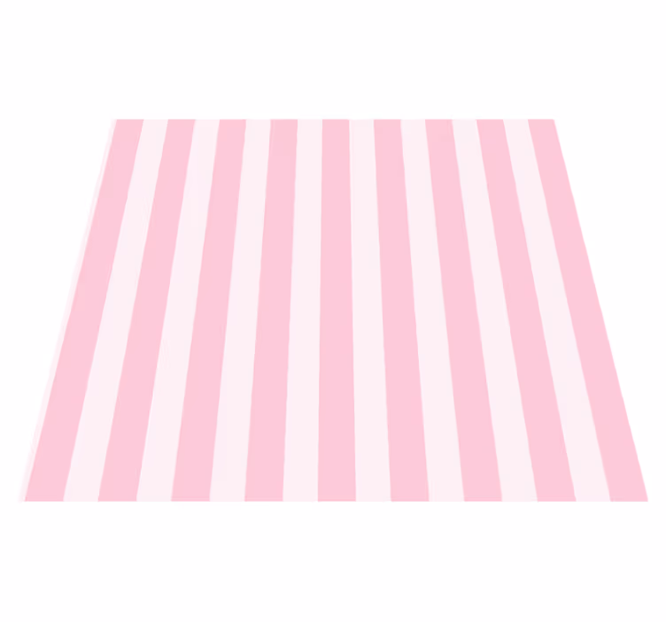 Tappeto vinile camera da letto strisce rosa - TenStickers