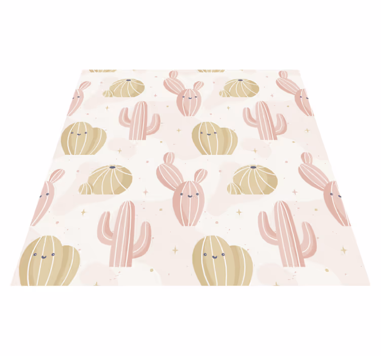Tappeto vinile natura motivo cactus carino - TenStickers
