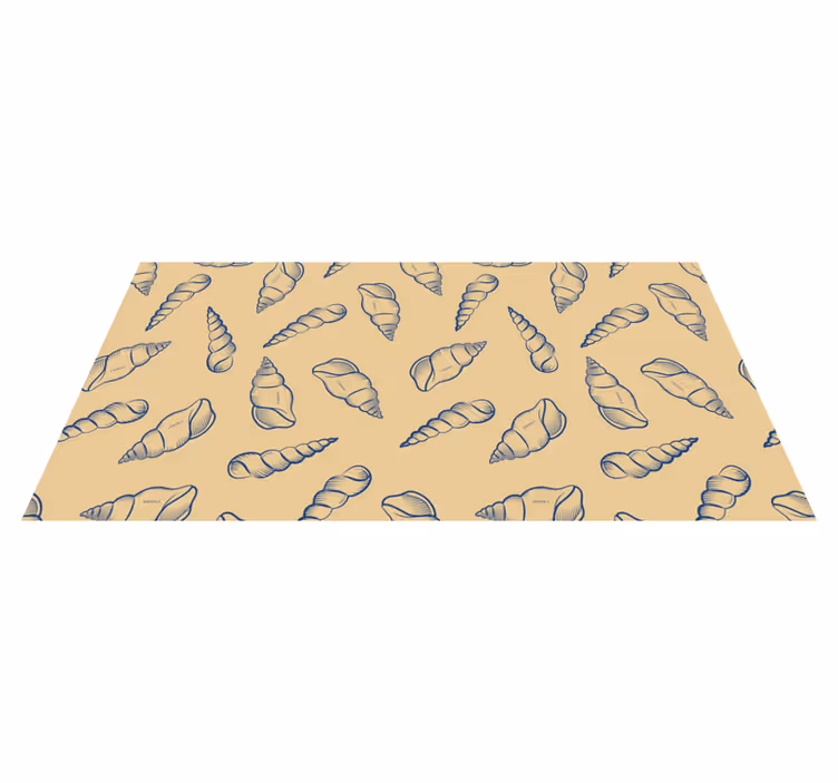 Tappeto vinile natura composizione a conchiglie - TenStickers