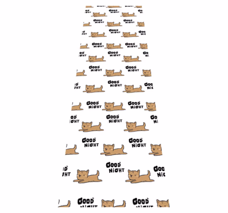 Tappeto vinile camera da letto cagnolino che dorme - TenStickers
