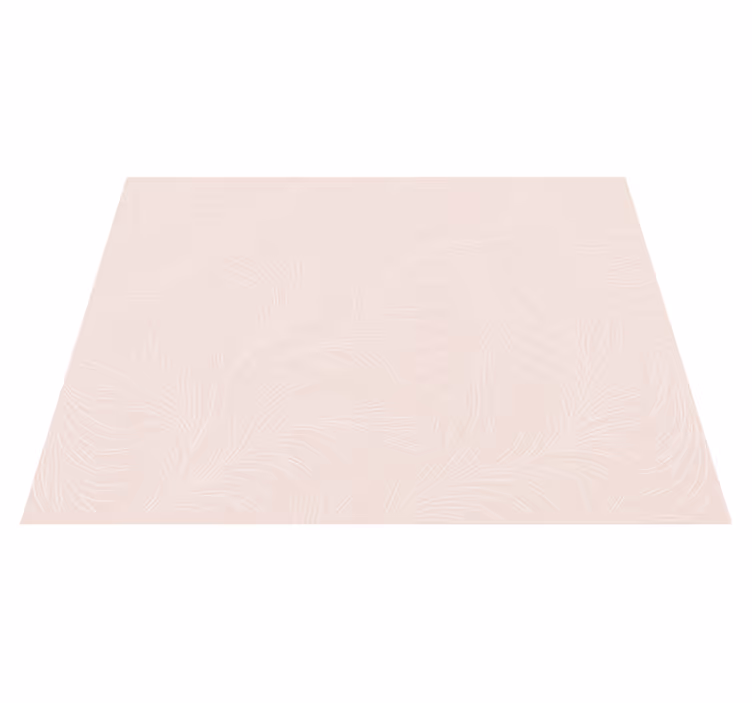 Tappeto vinile camera da letto rosa botanico morbido - TenStickers