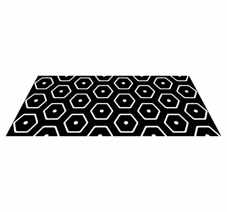Tappeto vinile geometrico design minimalista - TenStickers