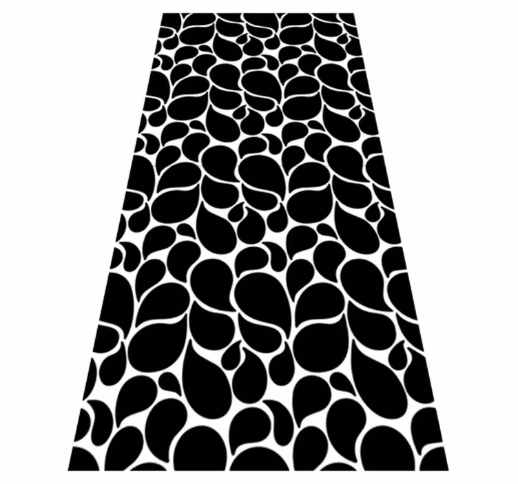 Tappeto vinile geometrico gocce d'acqua - TenStickers