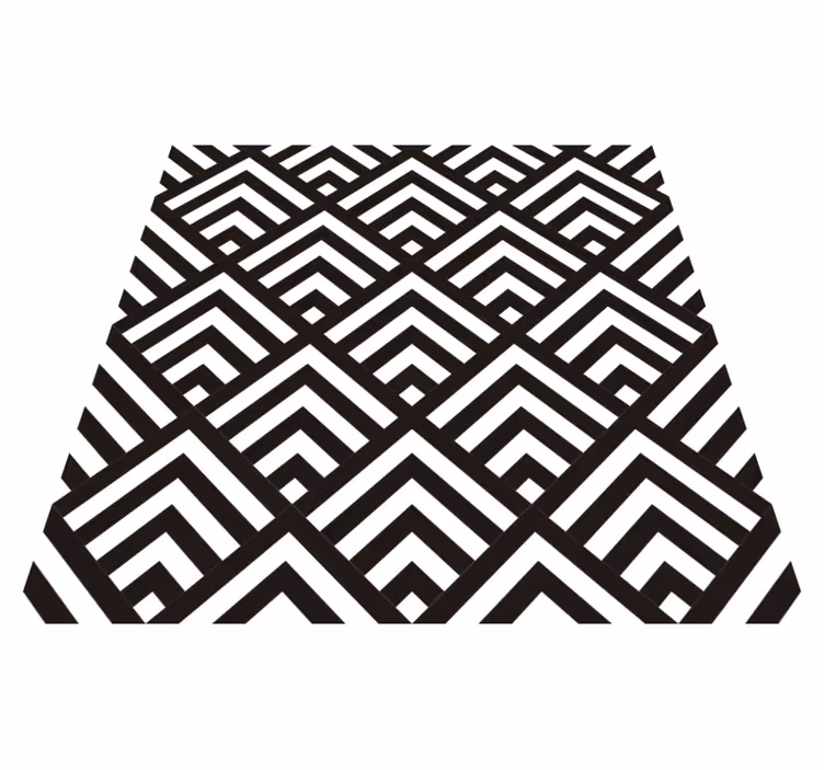 Tappeto vinile geometrico diamanti - TenStickers
