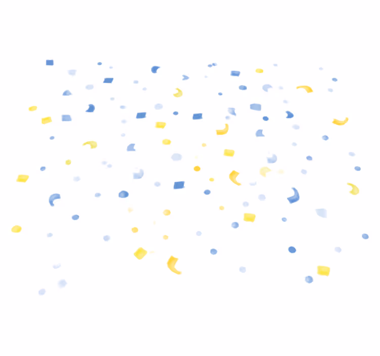 Tappeto vinile geometrico confetti acquerello - TenStickers