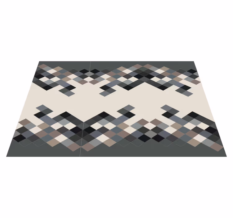 Tappeto vinile geometrico tonalità di colori - TenStickers