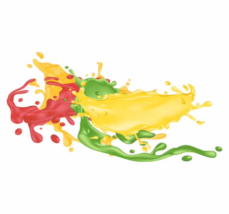 Tappeto vinile geometrico forme di colore splendente - TenStickers