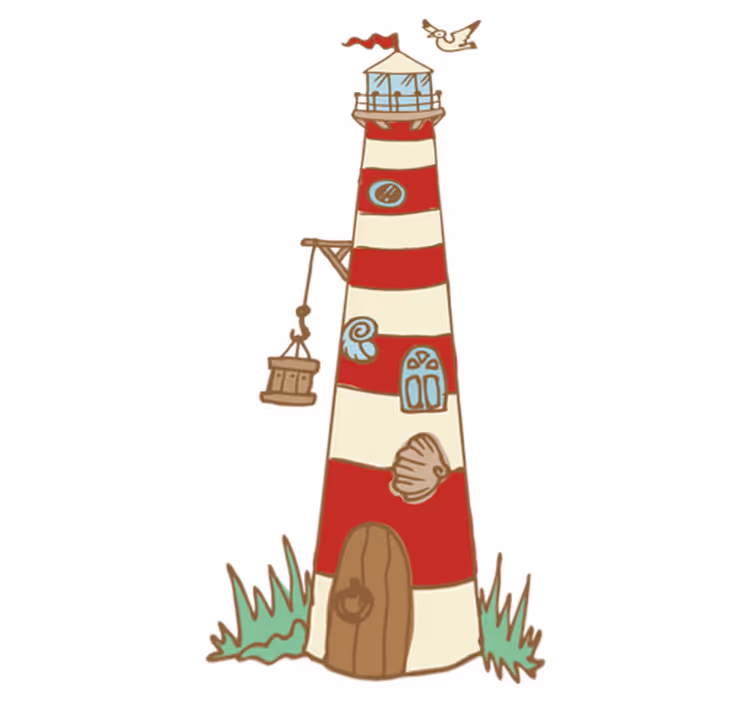 Tappeto vinile per bambini design faro - TenStickers