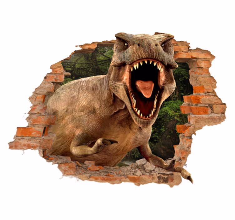 Tappeto vinile per bambini 3d t-rex - TenStickers
