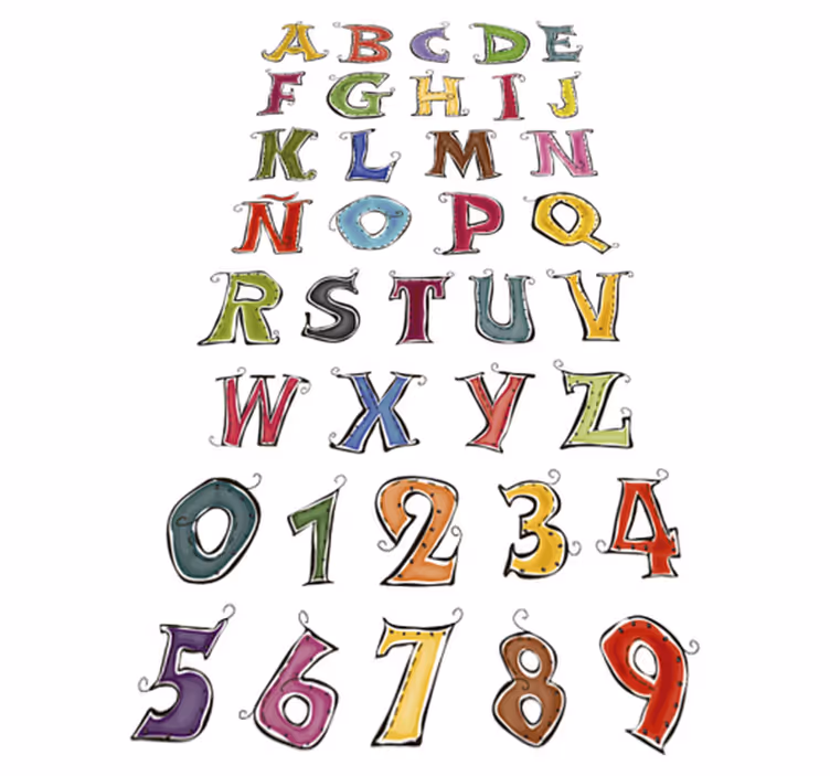 Tappeto vinile per bambini abecedario completo italiano - TenStickers