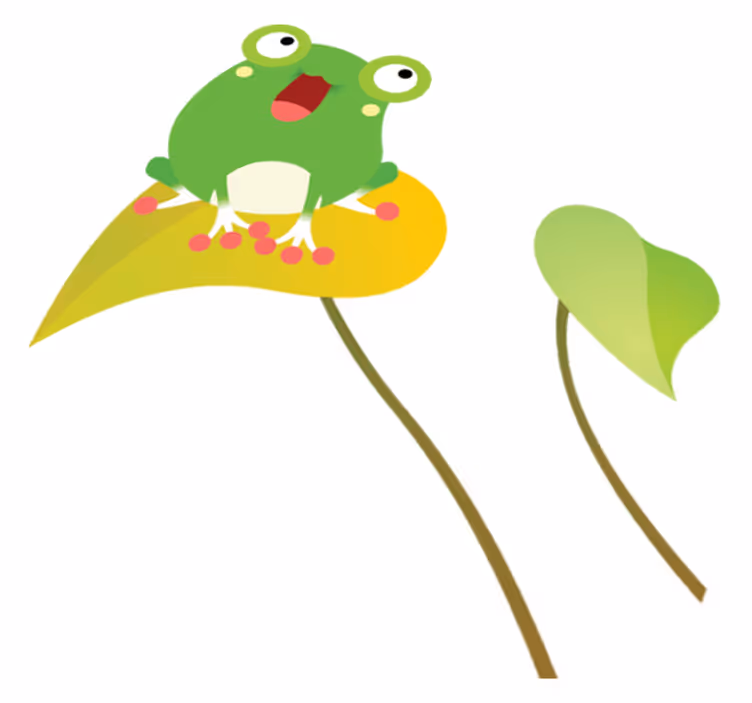 Tappeto vinile per bambini rana che canta - TenStickers