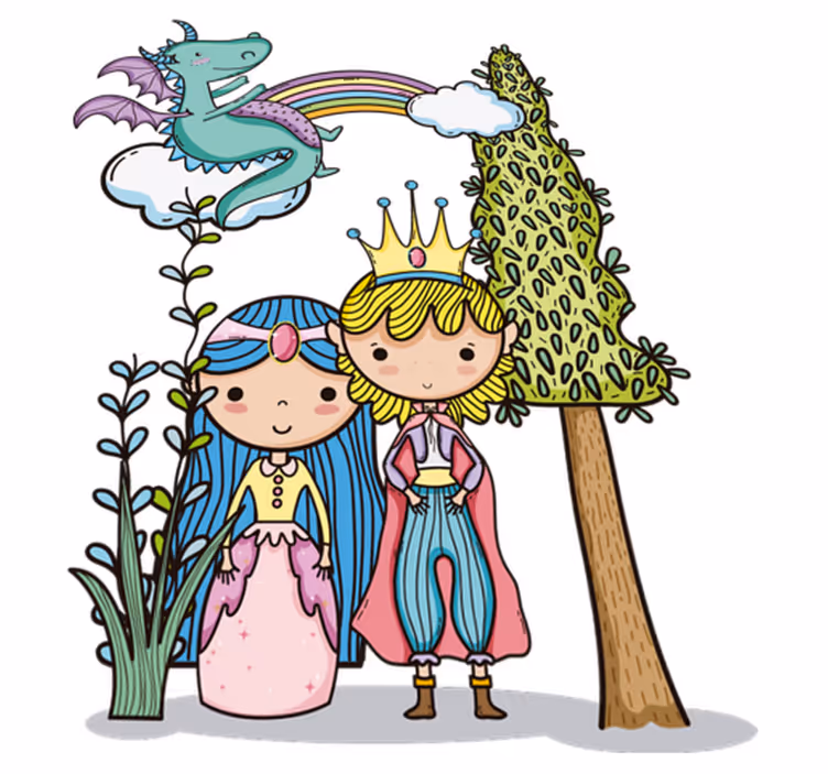 Tappeto vinile per bambini mondo magico - TenStickers
