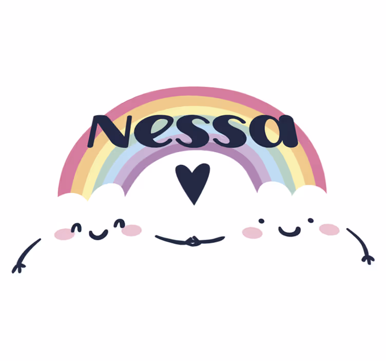 Tappeto vinile per bambini arcobaleno personalizzato - TenStickers