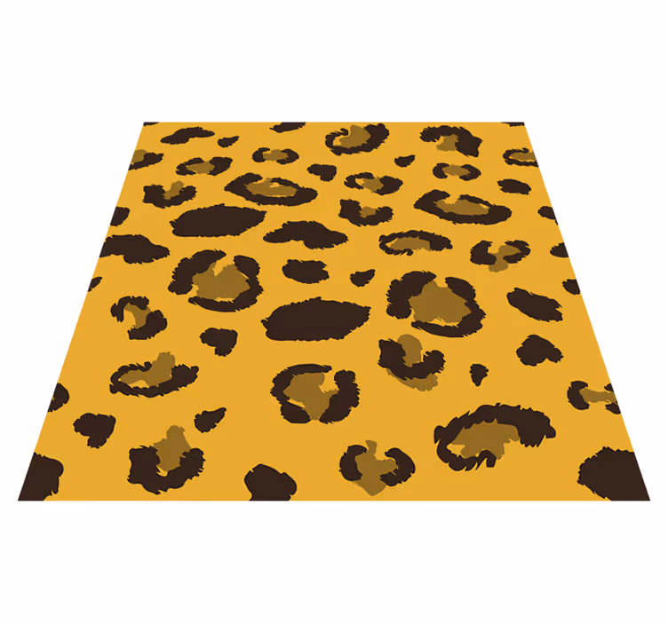 Tappeto vinile camera da letto stampa leopardata - TenStickers