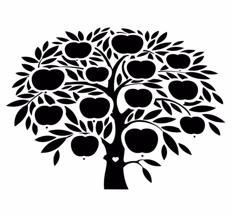 Tappeto vinile camera da letto albero genealogico nomi - TenStickers