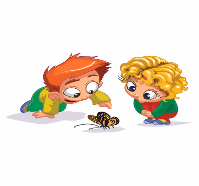 Tappeto vinile per bambini curiosi e giocosi - TenStickers