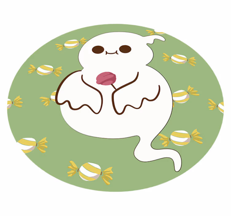 Tappeto vinile per bambini fantasma divertente - TenStickers