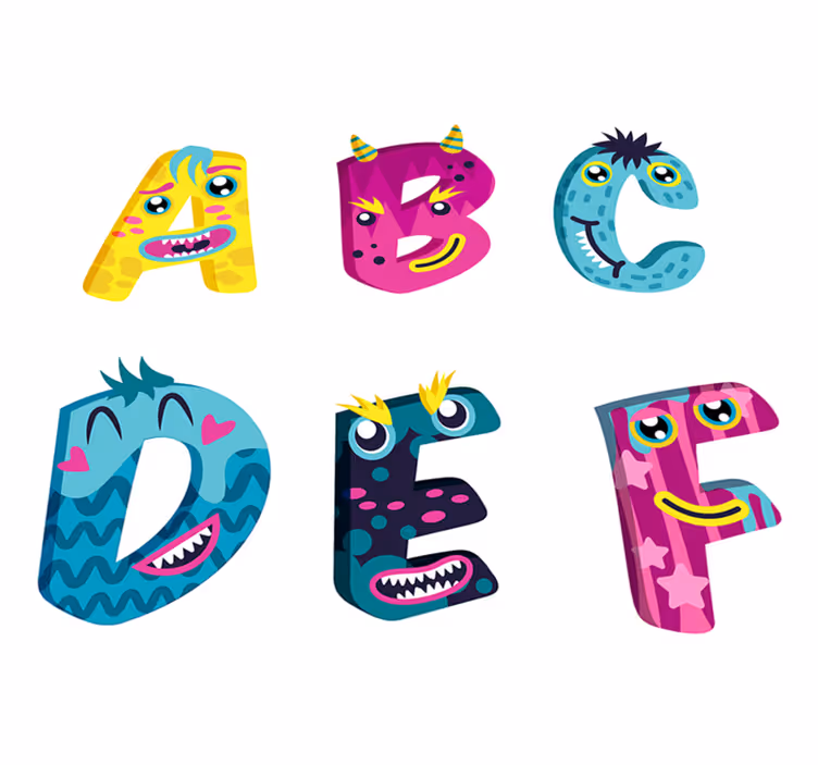 Tappeto vinile per bambini lettere dell'alfabeto - TenStickers