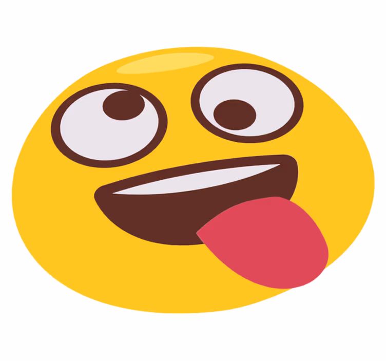 Tappeto vinile per bambini faccia emoji giocosa - TenStickers