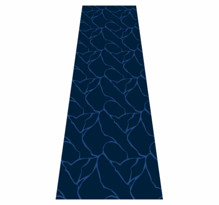Tappeto vinile bagno design marmo blu texturizzato - TenStickers