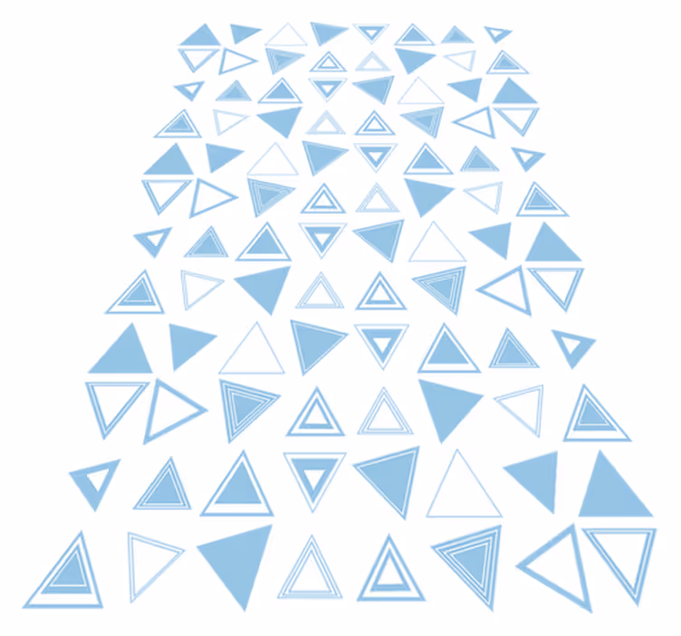 Tappeto vinile bagno adesivo per piastrelle triangolari - TenStickers