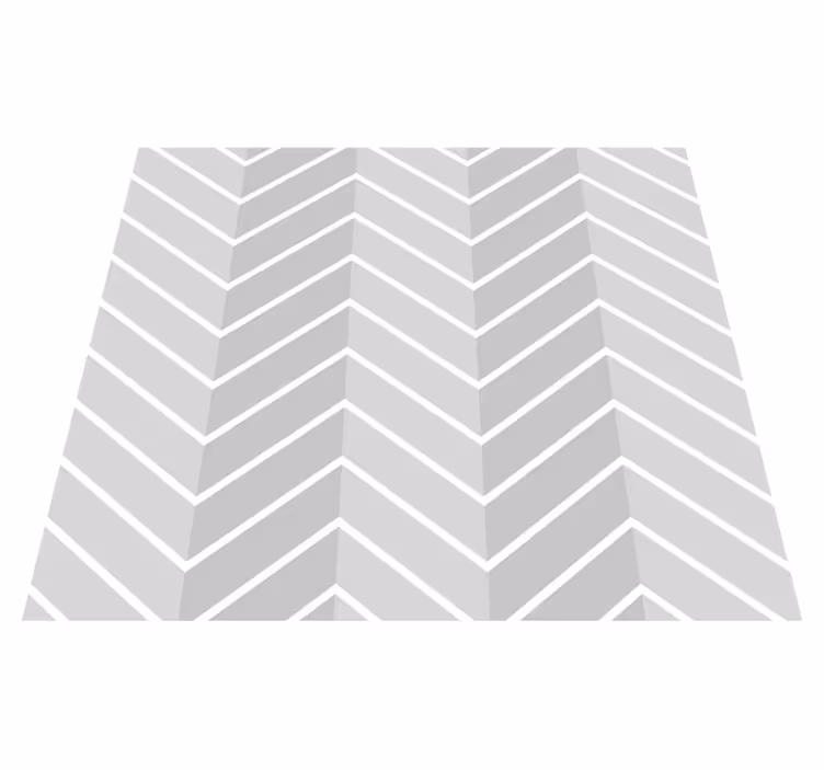 Tappeto vinile bagno a spina di pesce grigio chiaro - TenStickers