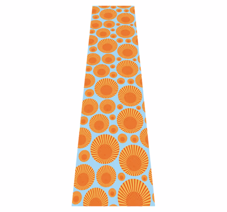 Tappeto pvc cucina sole anni '70 frigorifero - TenStickers