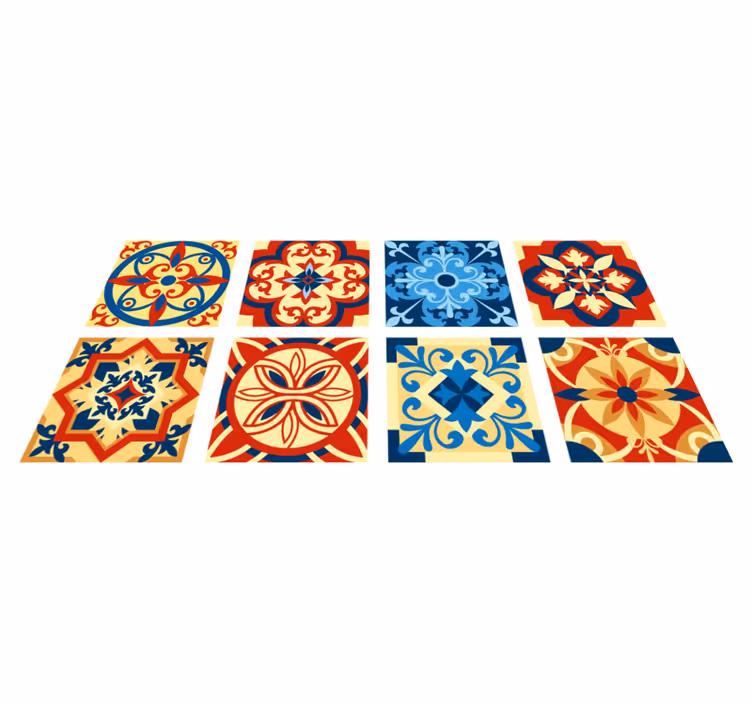 Tappeto pvc cucina piastrelle eraldo azulejos - TenStickers