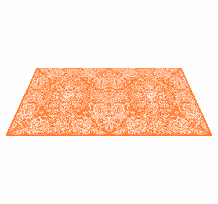 Tappeto pvc cucina piastrelle paisley - TenStickers