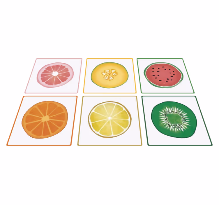 Tappeto pvc cucina frutta a fette - TenStickers