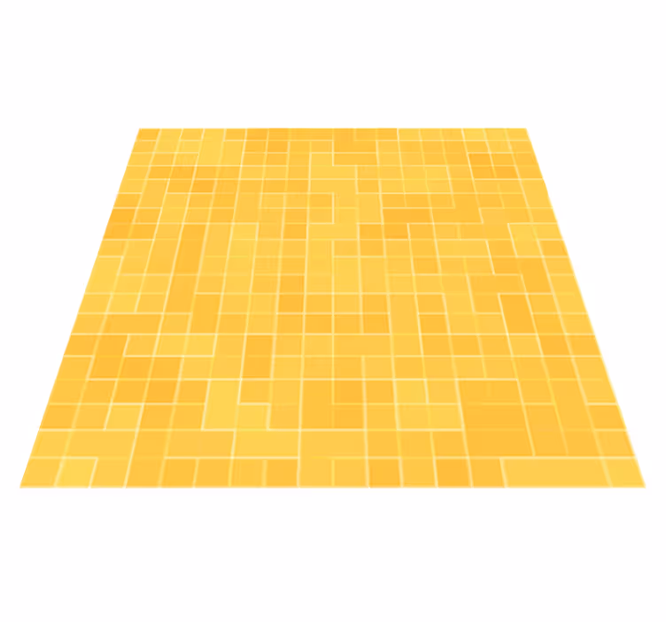 Tappeto pvc cucina mosaico oro giallo dettagliato - TenStickers