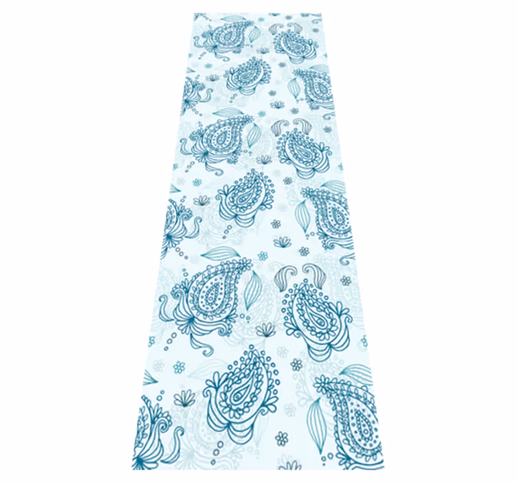 Tappeto pvc cucina motivo paisley floreale - TenStickers