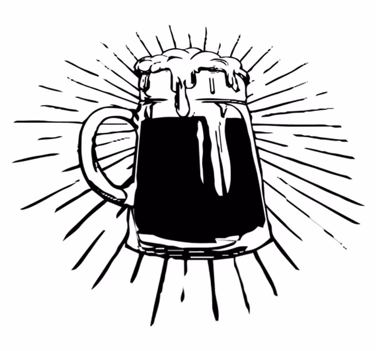 Tappeto pvc cucina luce birra - TenStickers