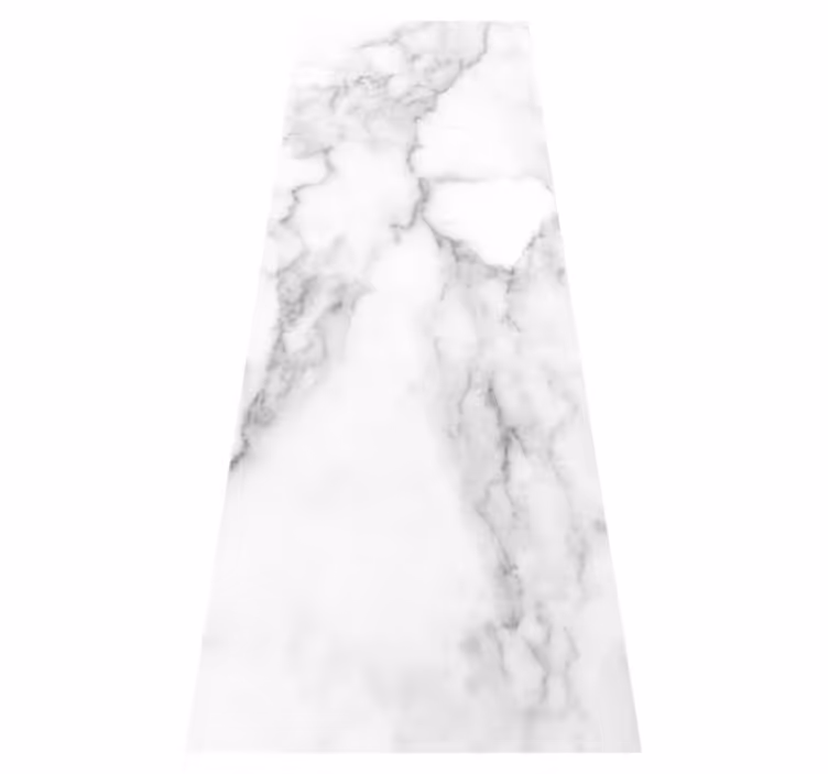Tappeto pvc cucina effetto marmo bianco - TenStickers
