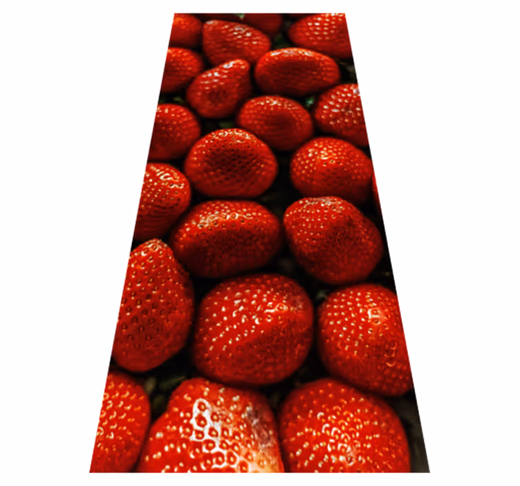 Tappeto pvc cucina fragole - TenStickers