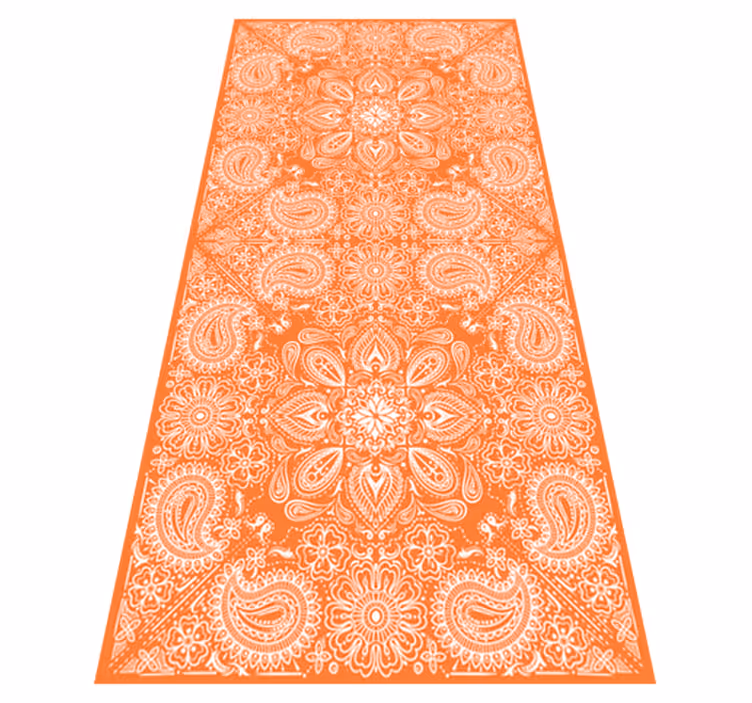 Tappeto pvc cucina piastrelle paisley frigo - TenStickers
