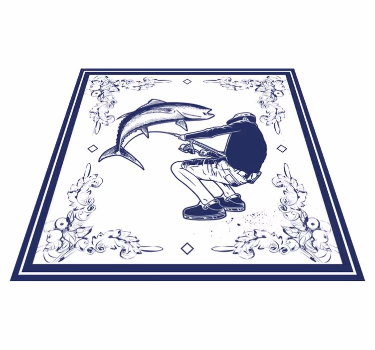Tappeto pvc cucina pescatore - TenStickers
