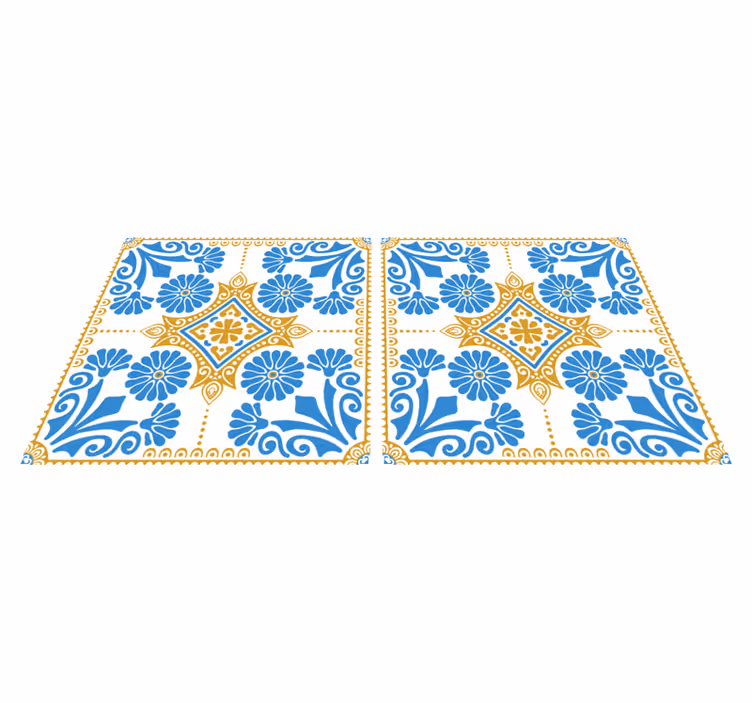 Tappeto pvc cucina design piastrelle cementine marocchine - TenStickers