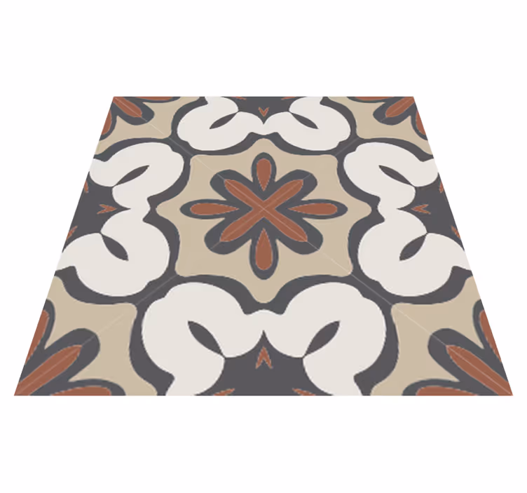 Tappeto pvc cucina stile gracia marrone idraulico - TenStickers