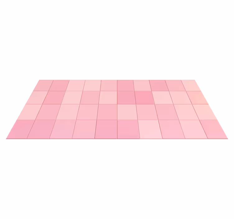 Tappeto pvc cucina piastrelle quadrate rosa - TenStickers