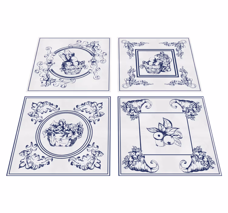 Tappeto pvc cucina ceramiche belghe - TenStickers