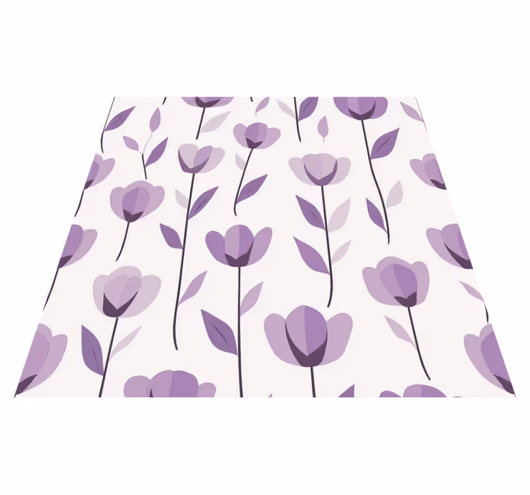 Tappeto pvc cucina design a fiori - TenStickers
