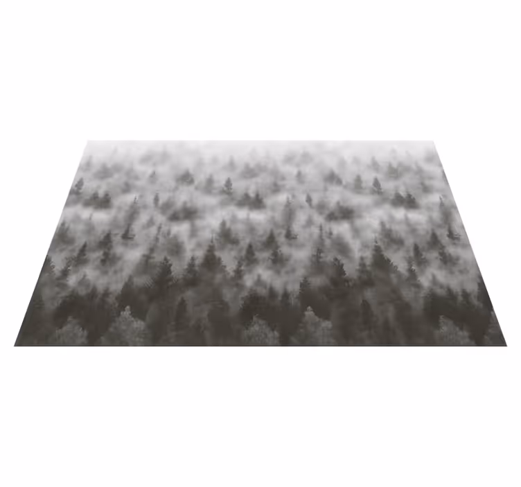 Tappeto vinile camera da letto montagna misteriosa 3d - TenStickers
