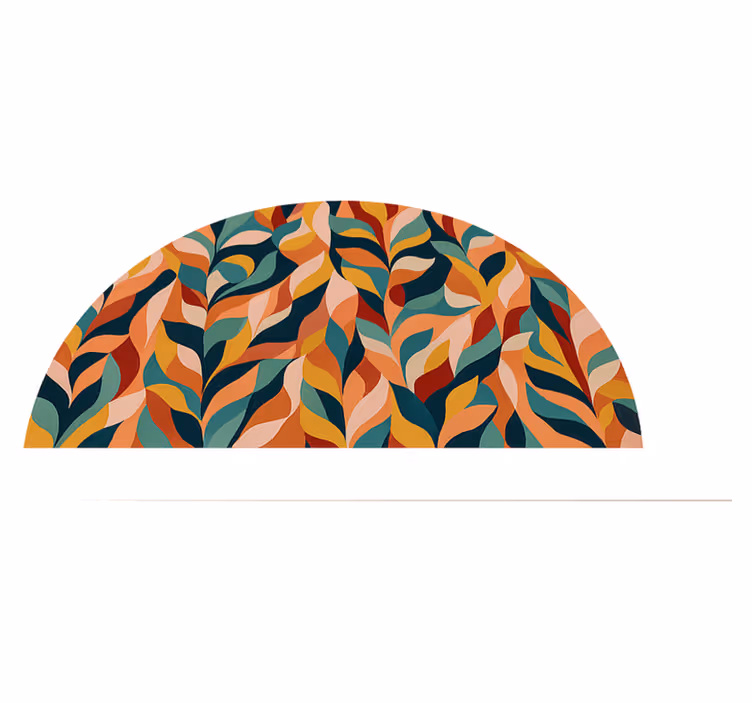 Tappeto vinile camera da letto vibrazioni jungle astratte - TenStickers