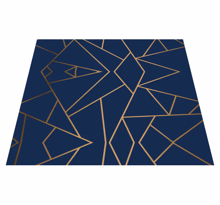 Tappeto vinile ufficio forme geometriche - TenStickers