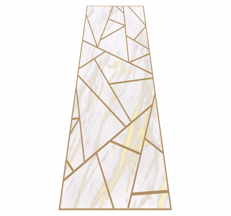 Tappeto vinile ufficio mosaico geometrico marmo - TenStickers