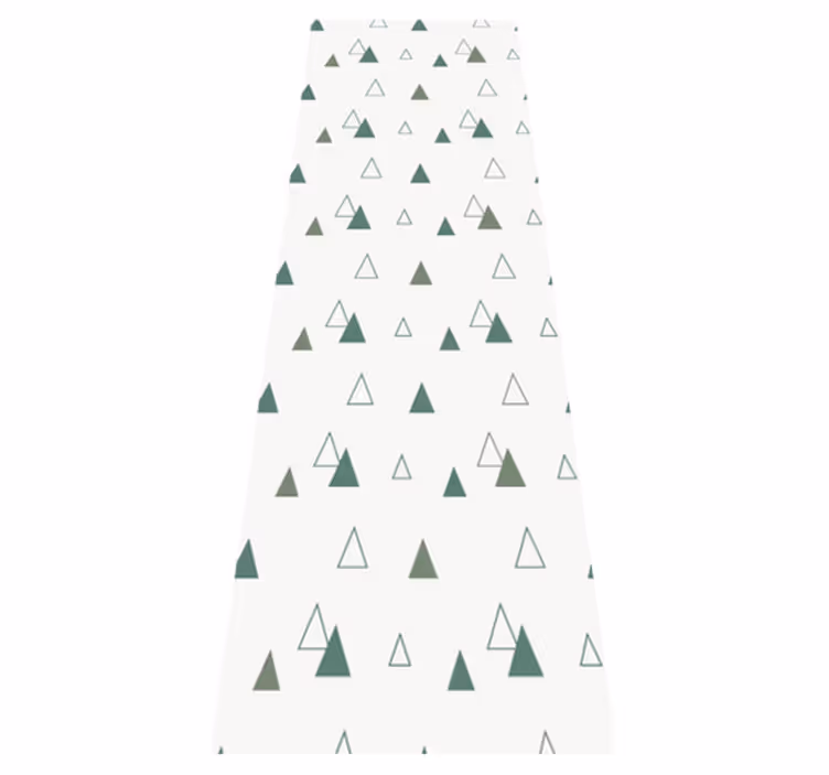 Tappeto vinile ufficio triangoli nature colori - TenStickers