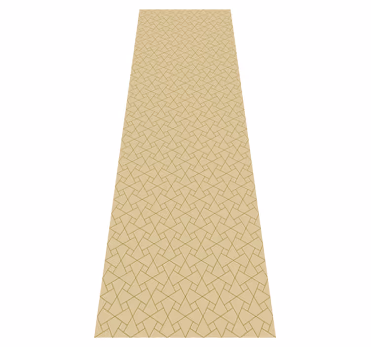 Tappeto vinile ufficio grigio e beige grafico - TenStickers