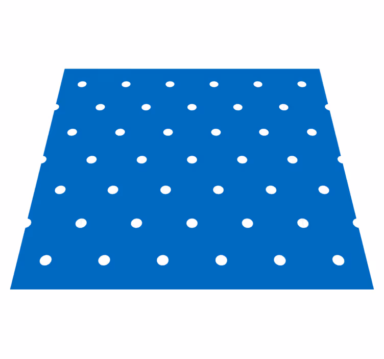 Tappeto vinile camera da letto pois regolari su blu - TenStickers